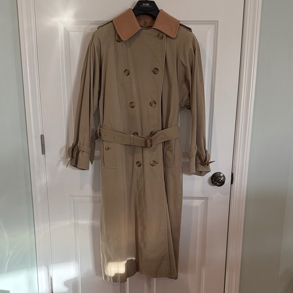 Burberry Jackets & Blazers - Burberry Tan Double Breasted Trench Coat